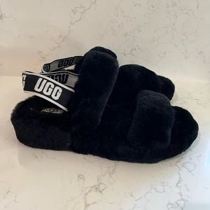 UGG Black Sandal Slippers